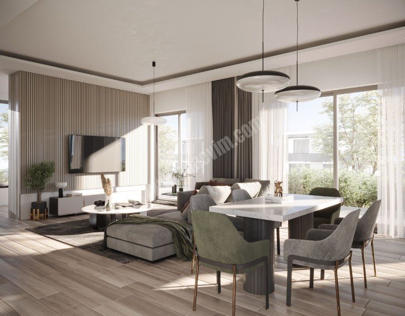 Girne Çatalköy Bölgesinde 400 m2 Araziye Sahip 4 Yatak Odasına Sahip Havuzlu Villa Satılık