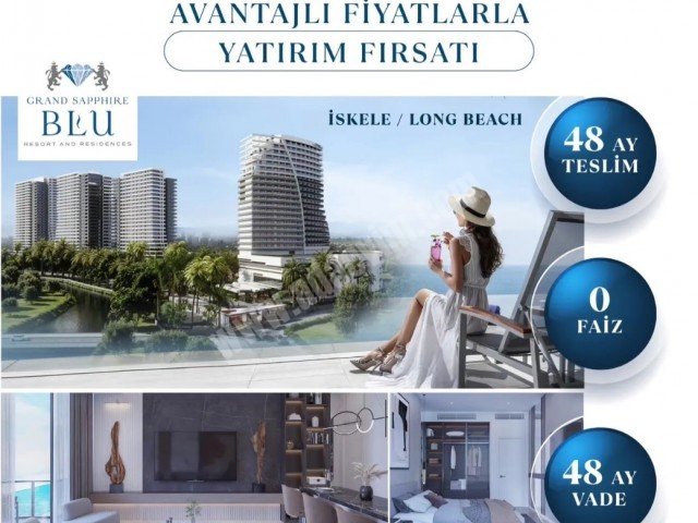 Long Beach'te 2+1 Satılık Daire | Grand Sapphire Blue İskele