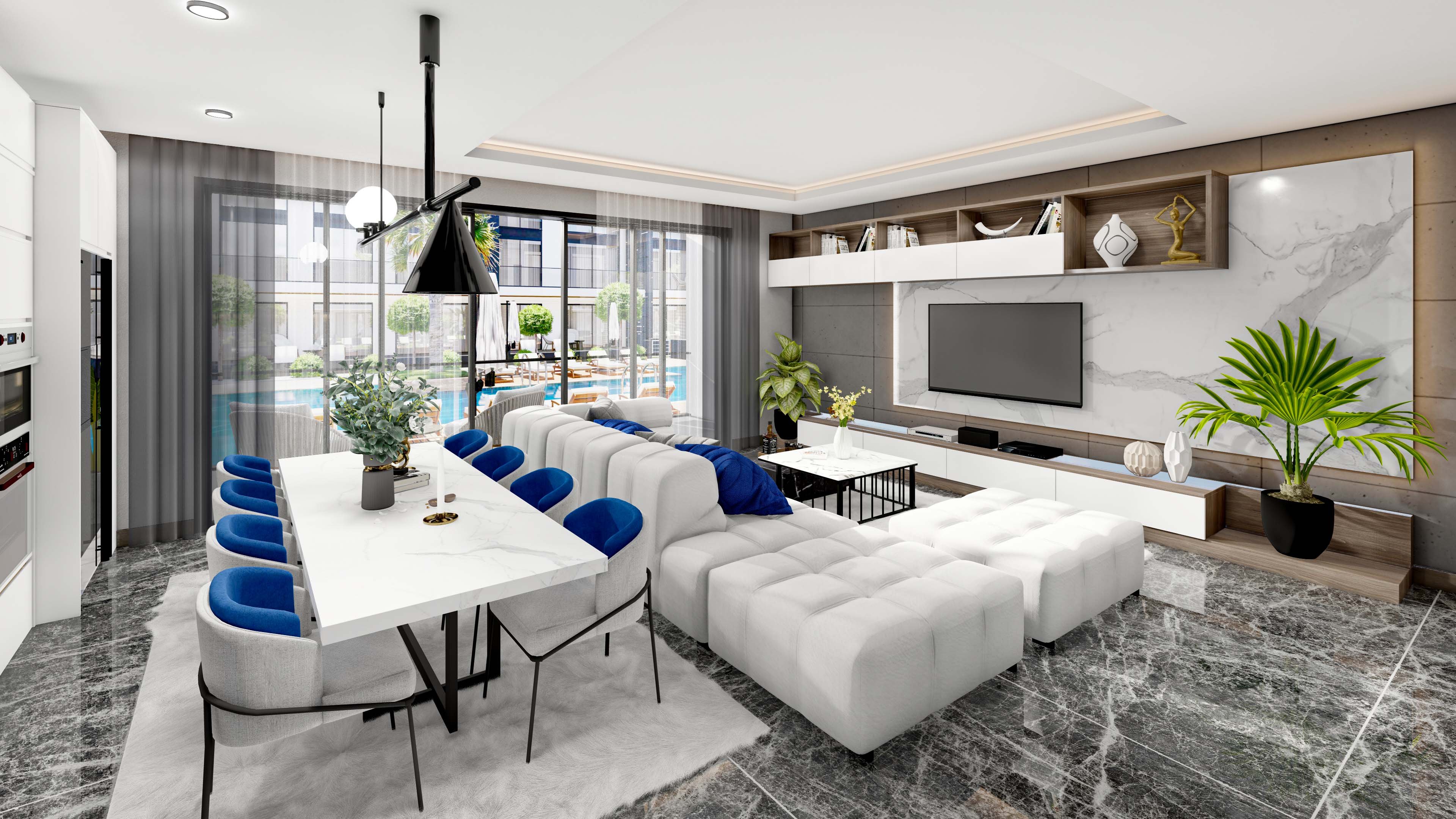 SATILIK  VILLA 4+1 İskele Bahçeler'de Türk koçanlı. 