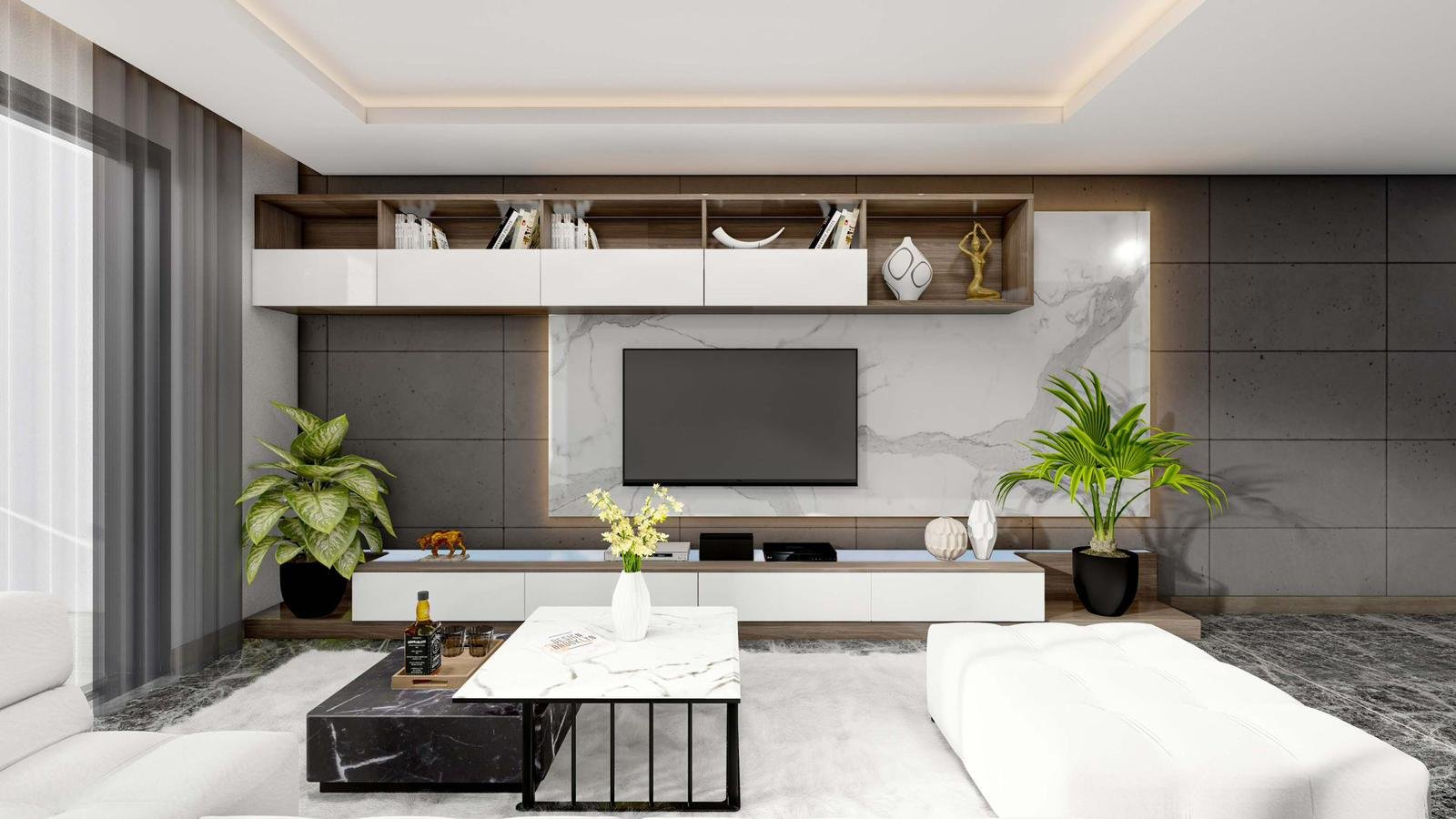 KIBRIS, İSKELE'DE MAGNOLIA RESIDENCE 3+1 SATILIK VİLLA 