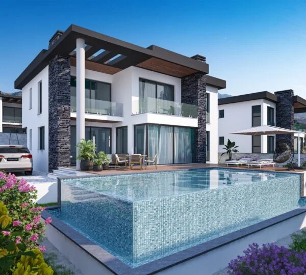 Girne Karaoğlan Bölgesinde Anayol Üstü Ultra Lüks 4+1 Villa 