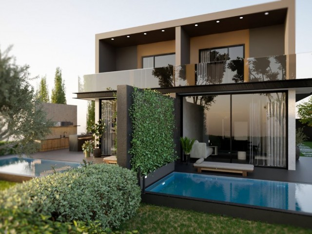 Lapta bölgesinde 3+1 satılık ikiz villa - Fotoğraf 4