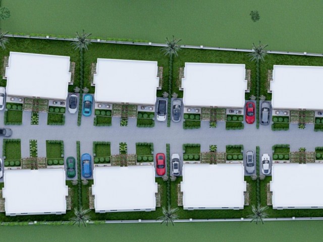 GIRNE DOGANKOYDE 3+1 SATILIK IKIZ VILLALAR 