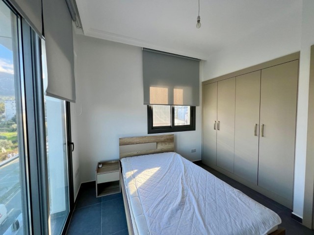 Girne merkezde kiralık deniz manzaralı yeni 2+1 daire