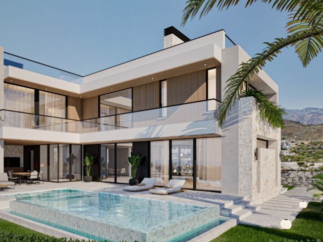 Girne/Arapköyde satılık 4+1 özel havuzlu villa
