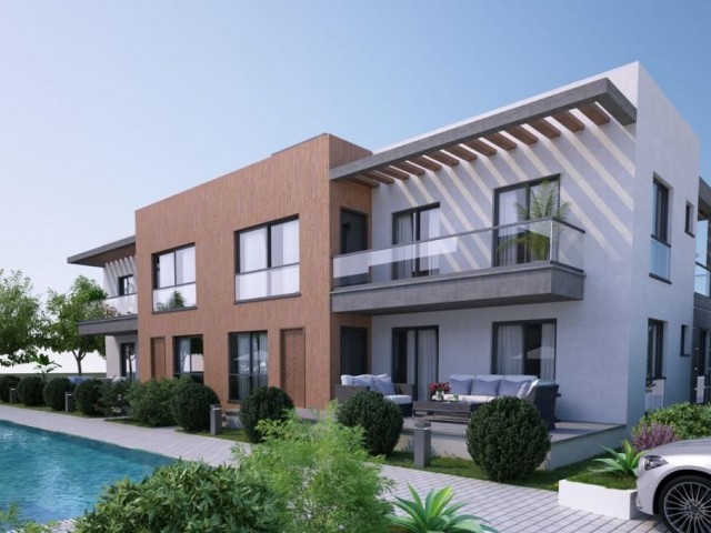 Girne/Alsancak satılık 2+1 ve 3+1 havuzlu sitede daireler 