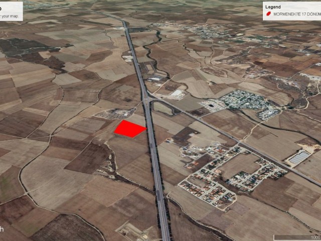 Mağusa Lefkoşa Ana Yolu Üzerin da ve Ana Yola Temaslı Mağusa Çıkışında Tuzla Kavsağından Önce Yolun Sol Tarafıda Eşsiz ve Benzersiz Satılık 17 Dönüm 2 Evlek Eşdeğer Koçanlı Satılık Arazi (not: Galeri Yapımına Çok Uygundur) Adem Akın 05338314949 - Fotoğraf 4