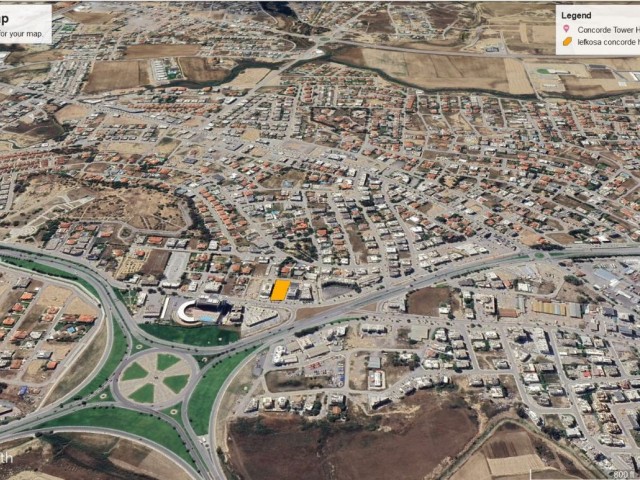 LEFKOŞA CONCORDE OTEL YANINDA 1336 M2 %220 İMARLI SÜPER KONUMDA SATILIK ARAZİ ADEM AKIN 05338314949