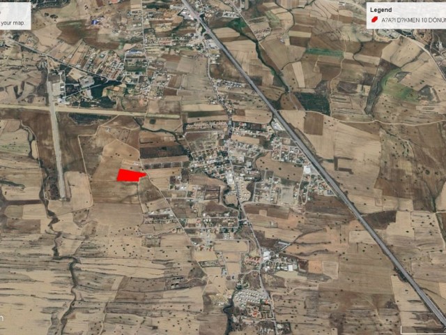 Girne Boğaz Aşağı Dikmen de Satılık 10 Dönüm 3 Evlek Arazi Dönüm Fiyatı 90,000 GBP Adem Akın 05338314949 - Fotoğraf 2