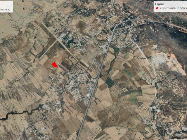 Girne Boğaz Aşağı Dikmen de Satılık 10 Dönüm 3 Evlek Arazi Dönüm Fiyatı 90,000 GBP Adem Akın 05338314949 - Fotoğraf 3