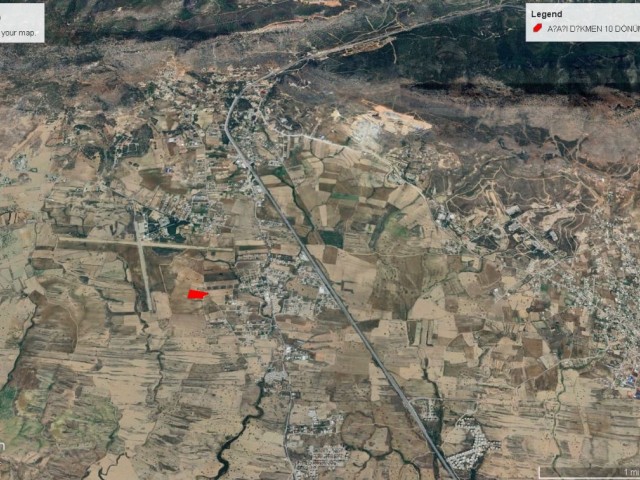 Girne Boğaz Aşağı Dikmen de Satılık 10 Dönüm 3 Evlek Arazi Dönüm Fiyatı 90,000 GBP Adem Akın 05338314949 - Fotoğraf 4