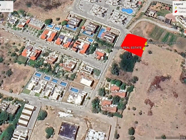 Girne Karaoğlanoğlun da Net Deniz Manzaralı Süper Konum da Satılık 889 M2 Arsa Fiyatı 350,000 GBP Adem Akın 05338314949 - Fotoğraf 2