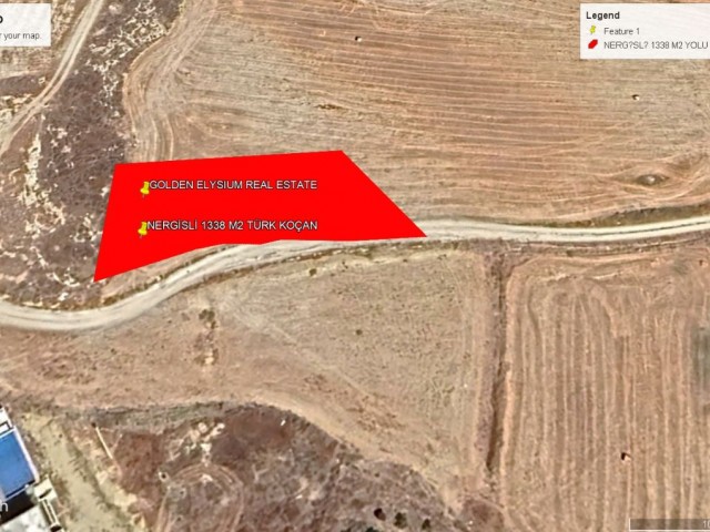 NOT: DOPLAM FİYATI : 45,000 GBP : NERGİSLİ DE KÖY İÇİN DE TÜRK KOÇANLI SATILIK 1338 M2 ARSA ADEM AKIN 05338314949