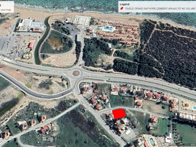 İskele Long Beach Çemberi Arkasında Deniz Manzaralı Eşdeğer Koçanlı 707 M2 %140 İmarlı Satılık Arsa Toplam Fiyatu 350,000 GBP Adem Akın 05338314949 - Fotoğraf 2