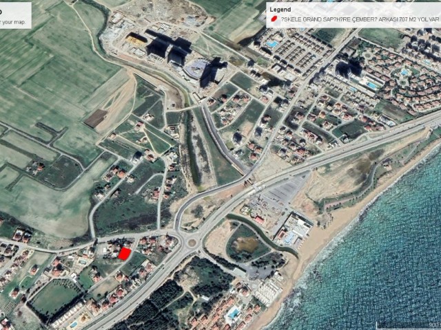 İskele Long Beach Çemberi Arkasında Deniz Manzaralı Eşdeğer Koçanlı 707 M2 %140 İmarlı Satılık Arsa Toplam Fiyatu 350,000 GBP Adem Akın 05338314949 - Fotoğraf 3