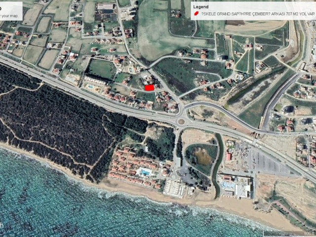 İskele Long Beach Çemberi Arkasında Deniz Manzaralı Eşdeğer Koçanlı 707 M2 %140 İmarlı Satılık Arsa Toplam Fiyatu 350,000 GBP Adem Akın 05338314949 - Fotoğraf 4