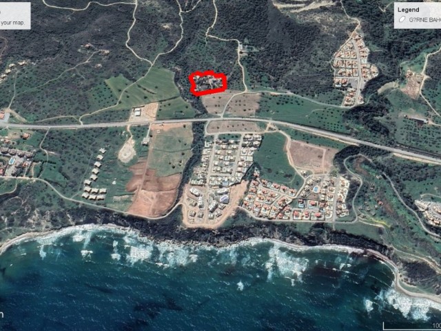 Girne Bahçeli de Net Deniz Manzaralı Satılık 6 Dönüm Arazi Toplam Dönüm Fiyatı 290.000 Gbpadem Akın 05338314949 - Fotoğraf 2