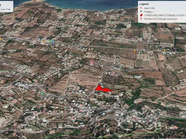 Girne Karşıyakada Dağ ve Deniz Manzaralı Satılık 3345 M2 Arazi Adem Akın 05338314949 - Fotoğraf 2