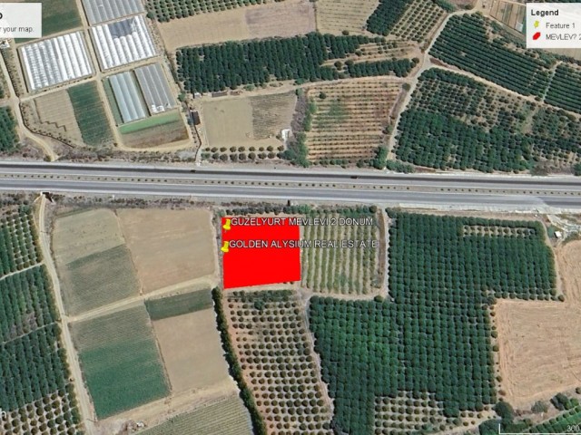 Not : Dönüm Fiyatı 55,000 GBP. Güzelyurt Mevlevi de Ana Yola Temaslı Satılık 2 Dönüm 3 Evlek Fasıl 96 Arazi Adem Akın 05338314949 - Fotoğraf 3
