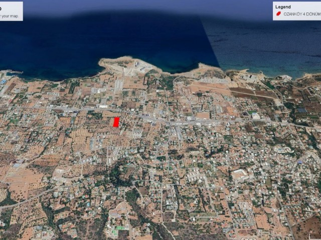 OZANKÖY DE DENİZ MANZARALI VE ANA YOLA 60 METRE MESAFE DE OLAN 4 DÖNÜM 1 EVLEK TÜRK KOÇANLI SATILIK ARAZİ TOPLAM FİYATI 850,000 GBP ADEM AKIN 05338314949