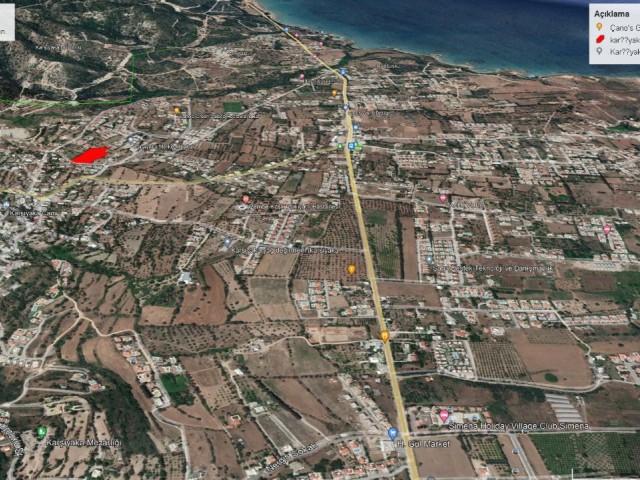 Girne Karşıyakada Mükkemel Deniz Manzaralı Satılık Arazi Adem Akın 05338314949 - Fotoğraf 4