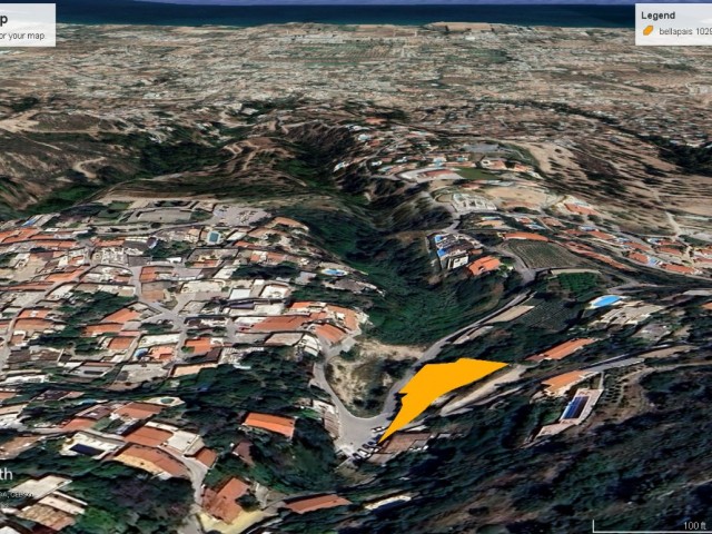 BALLAPAİS DA HARİKA MANZARALI 1029 M2 BUTİK OTEL PROJELİ TÜM RUHSATLARI ÖDENMİŞ İSŞAATA HAZIR ŞEKELDE 450,000 GBP FİYATI İLE SATILIK ADEM AKIN 05338314949