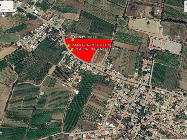 NOT: DÖNÜM FİYATI : 90,000 GBP : LEFKE YEŞİLYURT DA SÜPER LOCACİON DA DENİZ MANZARALI VE ASFALT YOLA TEMASLI SATILIK 15 DÖNÜM 3 EVLEK ARAZİ ADEM AKIN 05338314949
