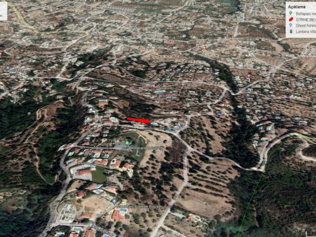 Ballapaiis de Harika Dağ ve Deniz Manzarası İle Satılık 1000 M2 Willa Yapımına Uygun Arsa Toplam Fiyatı 220,000 GBP Adem Akın 05338314949+ - Fotoğraf 3