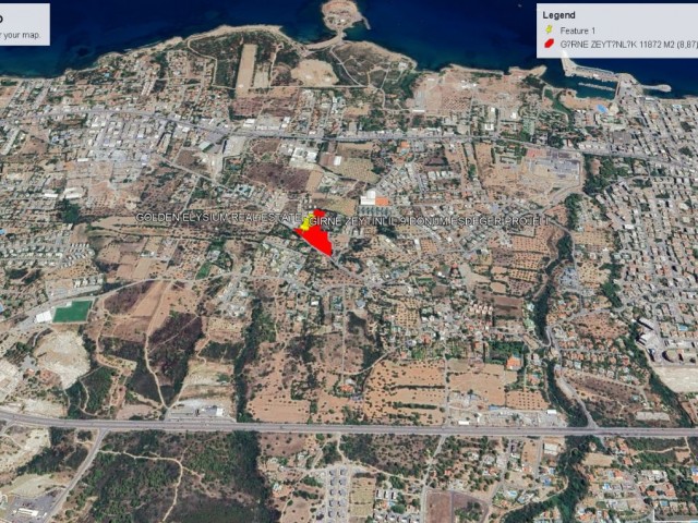 Not : Dönüm Fiyatı : 293,000 GBP : Girne Zeytinlikde Süper Konum da Projesi Hazir Eşdeğer Koçanlı Satılık 8,87 Dönüm Arazi Adem Akın 05338314949 - Fotoğraf 2