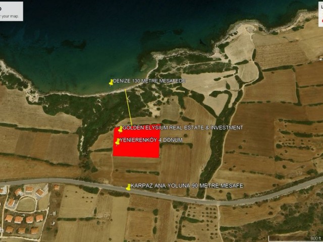 Not: Dönüm Fiyatı 105,000 GBP : Yenierenköy de Denize Sıfır Yatırımlık ve Eşdeğer Koçanlı Satılık 4 Dönüm Arazi Adem Akın 05338314949 - Fotoğraf 4