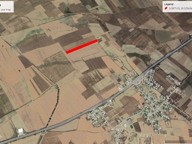 Dörtyol da Şehir Manzaralı Yatırımlık 30 Dönüm Fasıl 96 Satılık Arazi Dönüm Fiyatı 12,000 GBP Adem Akın 05338314949 - Fotoğraf 2