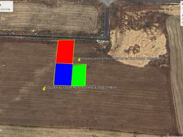 NOT: İSKELE ÖTÜKEN DE DÖVEÇ LAİSSA YA 100 METRE MESAFEDE SÜPER LOCACİON DA SATILIK 3 PARCA 600 M2 ARSA ADEM AKIN 05338314949