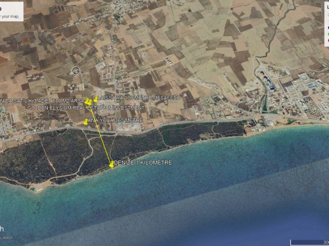 Not: İskele Ötüken de Döveç Laissa Ya 100 Metre Mesafede Süper Locacion da Satılık 3 Parca 600 M2 Arsa Adem Akın 05338314949 - Fotoğraf 3