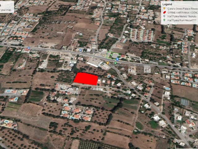 GİRNE KARŞIYAKA DA HARİKA KOMUMDA 6700 M2 %35 KAT KARŞILIĞINDA SATILIK ARZİ ADEM AKIN 05338314949