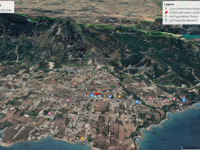 Girne Karşıyaka da Harika Komumda 6700 M2 %35 Kat Karşılığında Satılık Arzi Adem Akın 05338314949 - Fotoğraf 4