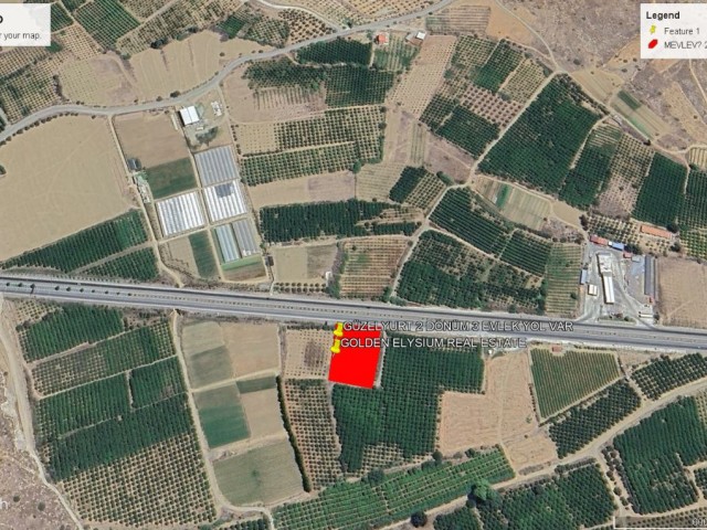 Not: Dönüm Fiyatı 55,000 GBP Güzelyurt Mevlevi de Ana Yola Temaslı Satılık 2 Dönüm 3 Evlek Fasıl 96 Arazi Adem Akın 05338314949 - Fotoğraf 3