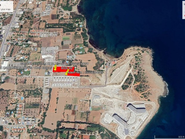 Not : Dönüm Fiyatı : 375,000 GBP : Ozanköy de Süper Konum da ve Net Deniz Manzaralı 6 Dönüm Türk Koçanlı Satılık Arazi Adem Akın 05338314949 - Fotoğraf 2